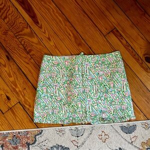Lilly Pulitzer Vibrant Pink and Green Skort